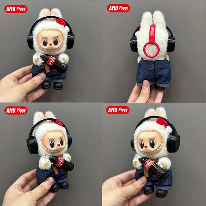 Clothes Doll DIY Accessories Pull Cloth Cola Happiness Factor Labubu Clothes Set Doll Outfit Have Shoes
