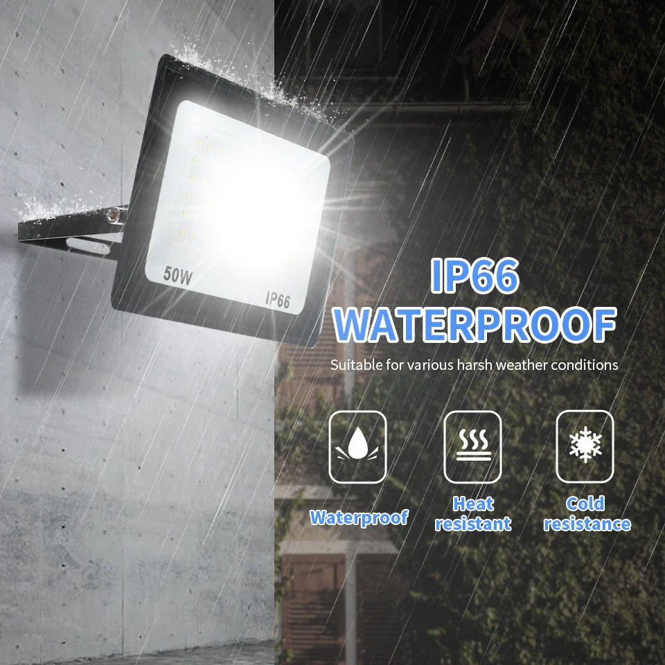 LED projecteur 10W 20W 30W 50W 100W AC 220V LED projecteur IP66 étanche réflecteur projecteur réverbère lampe de jardin extérieure