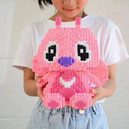 Large Stitch Building Block Assembly Toy, DIY Children's Toy, Birthday Gift, 3D Puzzle, Desktop Decoration, 30cm