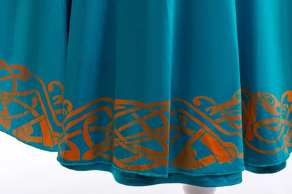 Brave Merida Girl Dress Kids Milk Wire Print Dress Breathable Comfortable Elastic Best Costume for Girl On Halloween Carnival