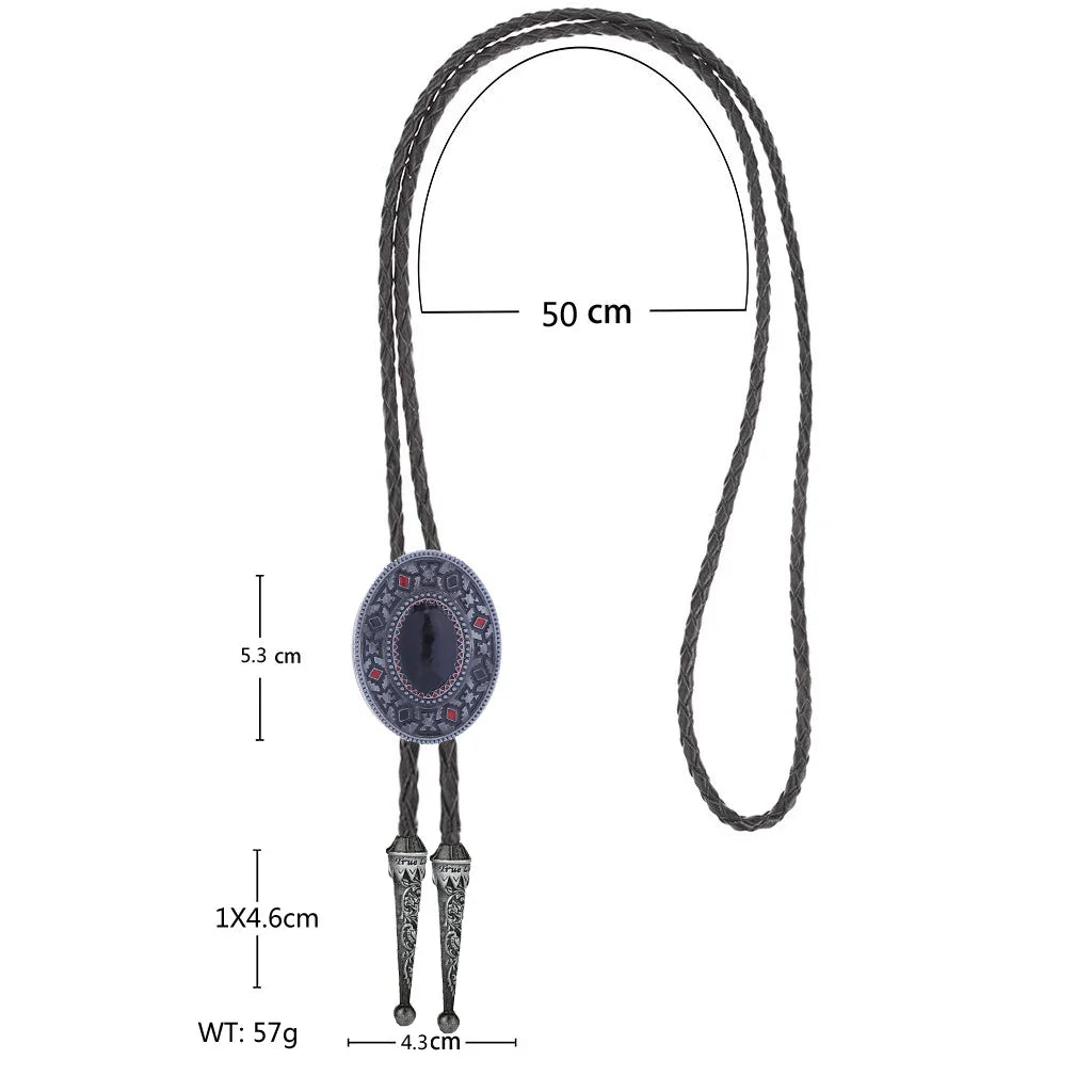Cravate Totem Indien, Style Rétro Cirboy Occidental