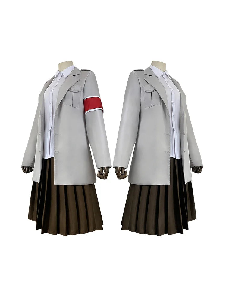 Anime L'Attaque des Titans Veste Costume Cosplay Eldien Unité Guerrière Veste Pieck Shingeki No Kyojin Robe Eldienne Militaire de Mahr