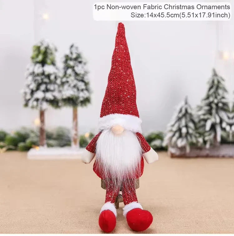 Faceless Christmas Decorations for Home, Christmas Tree Ornament, Merry Butter, New Year Gifts, 2024, 2025