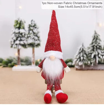 Faceless Christmas Decorations for Home, Christmas Tree Ornament, Merry Butter, New Year Gifts, 2024, 2025