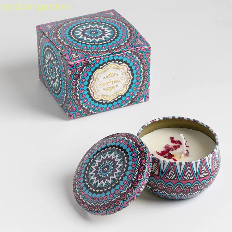 Bougies parfumées Osmanthus Gardenia avec pétales, petites bougies parfumées romantiques pour cadeaux d'anniversaire de filles, aromathérapie pour la maison