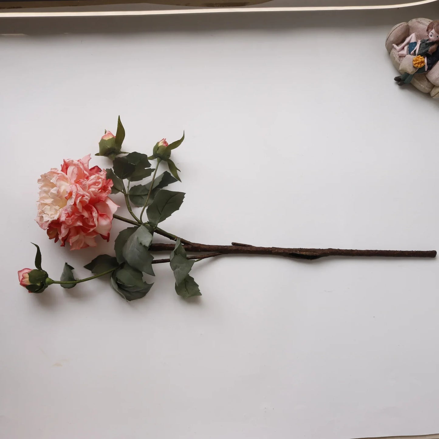 Grand Bouquet de pivoines blanches haut de gamme, fleurs artificielles pour décoration de mariage, de maison, fausses fleurs pour le nouvel an, décorations d'automne