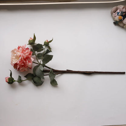 Grand Bouquet de pivoines blanches haut de gamme, fleurs artificielles pour décoration de mariage, de maison, fausses fleurs pour le nouvel an, décorations d'automne