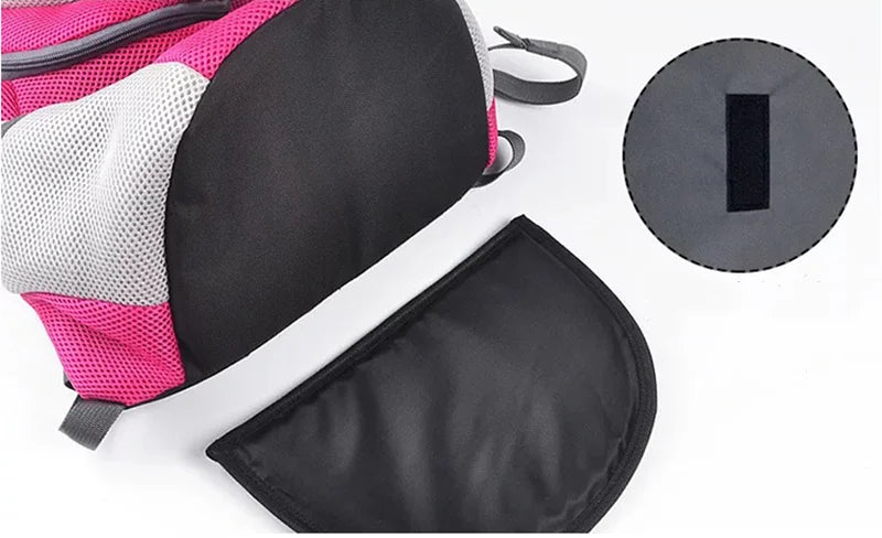Sac à dos Portable pour animaux de compagnie, Double sac à bandoulière pour chien, sac de transport pour chat de voyage en plein air, sac avant pour chien, sac à dos en maille