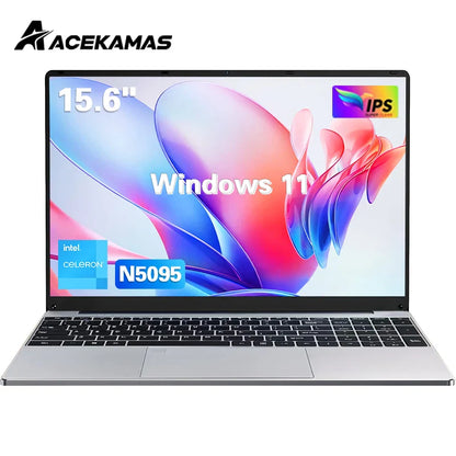 ACEKAMAS 15.6" Laptop Computer Intel Celeron N5095 Windows 11 Pro Laptops Gamer 1080P 16GB DDR4 1TB SSD Office Study Notebook PC