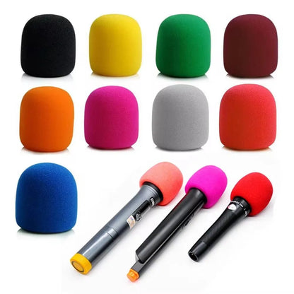 Microphone de pluie Mousse de protection, Éponge épaisse pour pare-brise de studio professionnel, Bouclier de protection pour grille, Capuchon de microphone souple
