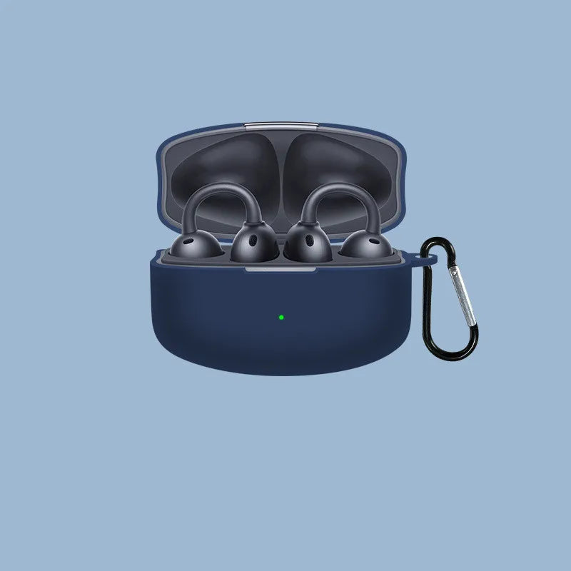 For OPPO Enco Clip Earphone Silicone Case Earbuds Waterproof Shockproof Soft Protective Headphone Cover Headset Skin with Hook