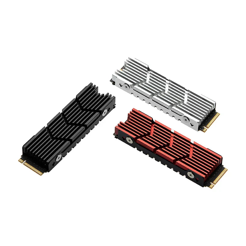 Dissipateur thermique pour SSD NVMe M.2, dissipateur thermique en aluminium pour disque dur M.2 2280 avec pad thermique en silicone pour PC / PS5 SSD PCIE 2280