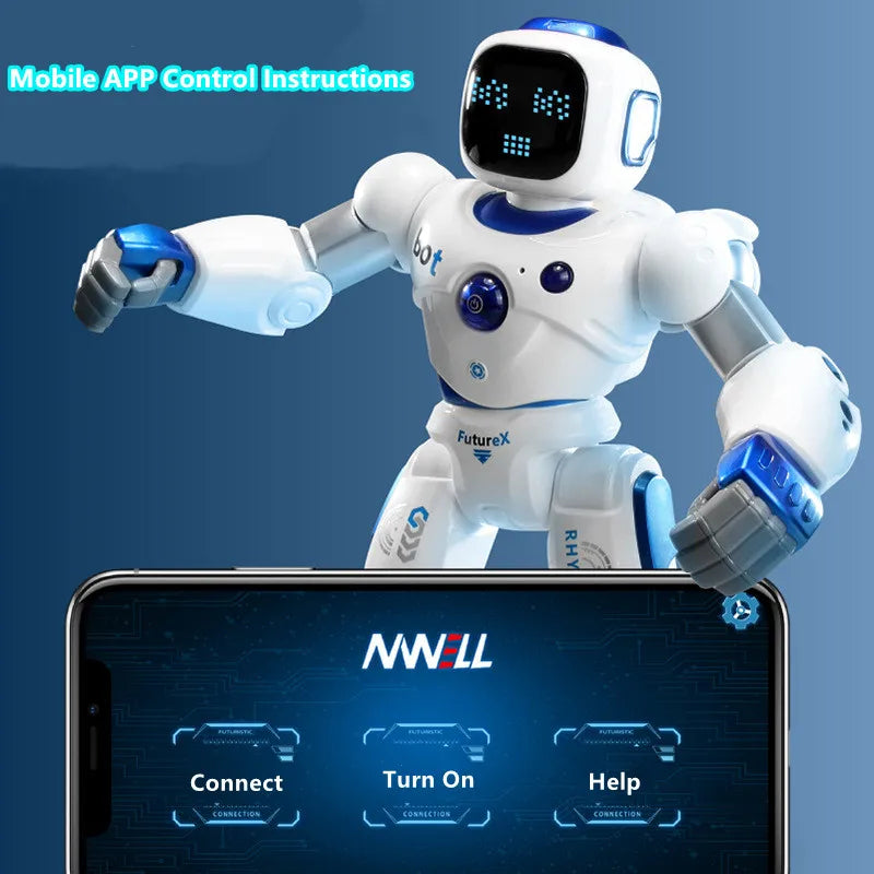 Application Control 2.4GHz, Dual Mode Programming, Demo, RC Robot, Walk/Slide Switch, Touch Sensing, Voice Recording, Singing, Dancing, Puzzle, RC Toys
