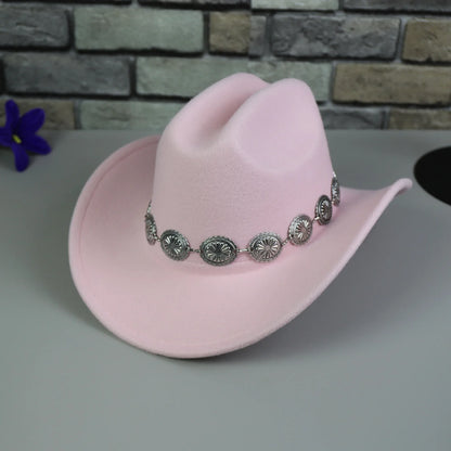 Chapeau de Cowboy occidental pour femmes, 1 pièce, accessoires Photo, chapeaux de Jazz, robe de soirée, Sombrero Hombre