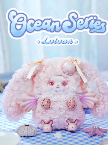 Boîte mystère Original Blind Box Loloan Ocean Series Pendentif mignon pour sac à dos Décoration de chambre Jouet Cadeau surprise d'anniversaire/de Noël