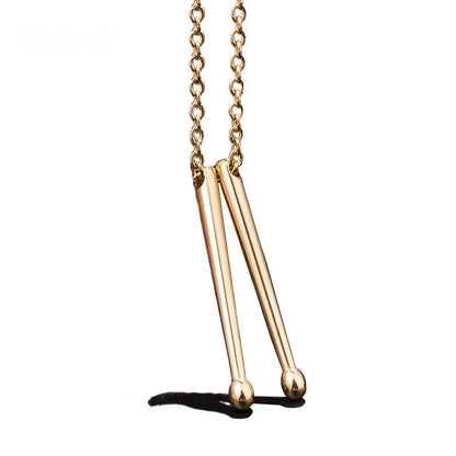 Collier Rockers Jazz Band Drum pour homme, batteurs, anciers de caisse claire, pendentif en acier inoxydable, cadeau de bijoux JOJewelry