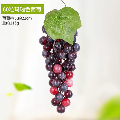 5PCS 12/18/24/36/60/85/100 Heads Artificial Grapes Christmas Halloween Wedding Party Home Garden Hanging Decoration Fake Fruits