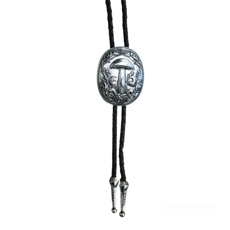 Collier occidental F42F, pendentif Rose sculpté, cravate Bolo pour adolescente, chemise, pull, décors