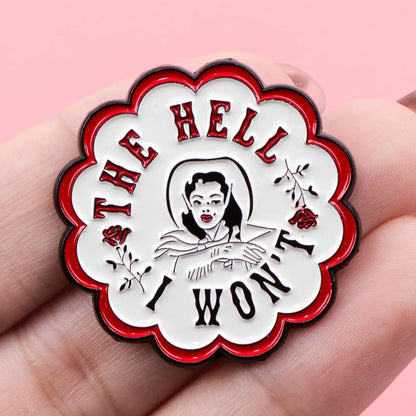 Broches en émail de Cowgirl pour femmes et hommes, broches de dessin animé, Badge sur sac à dos, accessoires de Costume, bijoux amusants, cadeaux