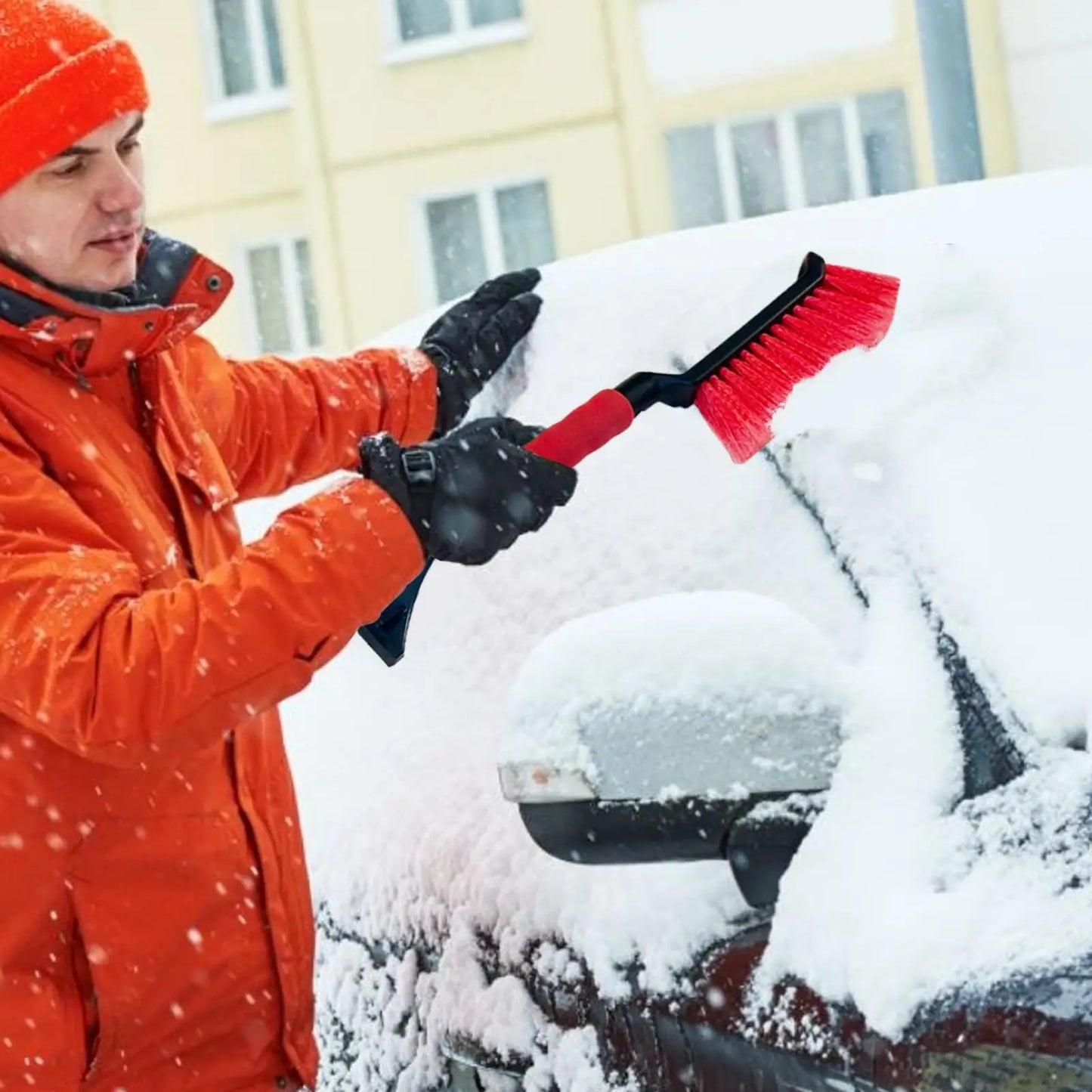 Ice Scrapers for Car Windshield, Ice and Snow Scraper, Ergonomic Foam Handle, Car Window Snow Cleaner, Ice Scraper