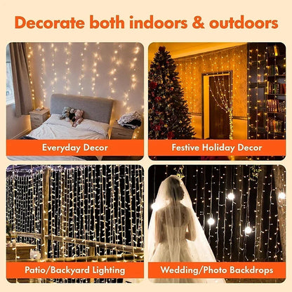 Guirxiété lumineuse LED USB pour décoration de jardin, lampe de guirxiété de vacances, nickel é, maison, fête de Noël, nouvel an, mariage, 3m, 8 modes