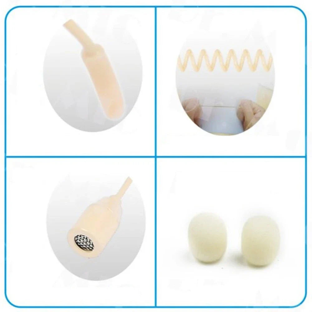 Casque beige à oreillette unique, microphone, fonctionnement mains libres, prise XLR 3,5 mm, 3 broches, 4 broches, avec bonnette de microphone