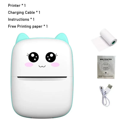 MINI Portable Thermal Printer Wireless Memo Label Machine 200dpi Bluetooth Inkless Pocket Imprimante Phone Notes Printing Paper