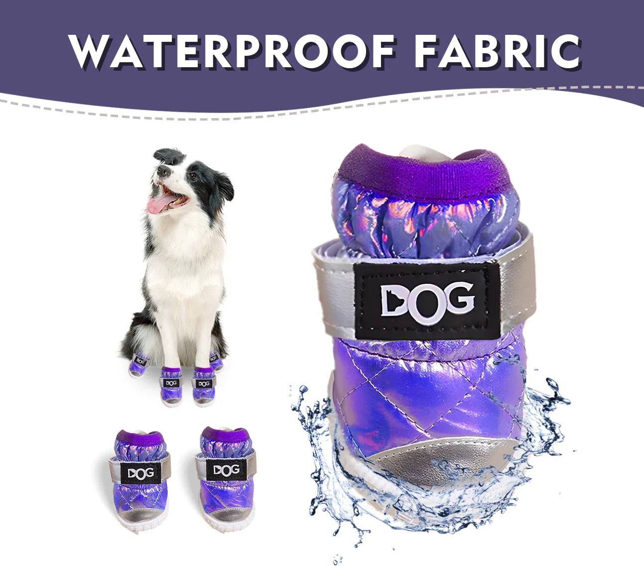 Chaussures pour grands chiens avec lettres, bottes pour chiens de taille moyenne, protège-pattes pour l'hiver, jour de neige, degré d'eau par temps de pluie, Ou
