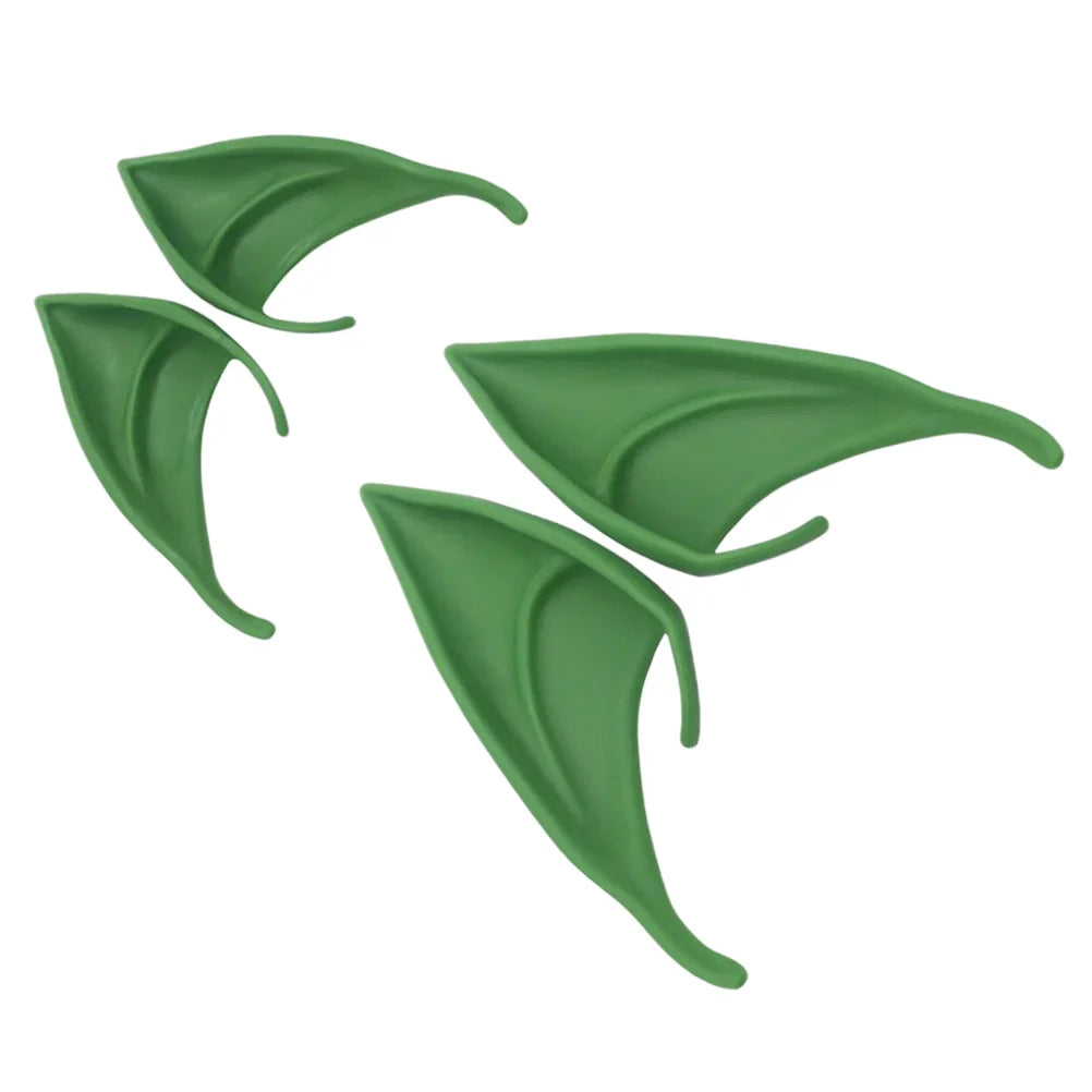 Costume Latex Elf Ears Costumes Masquerade Fairy Halloween Green Emulsion Apparel