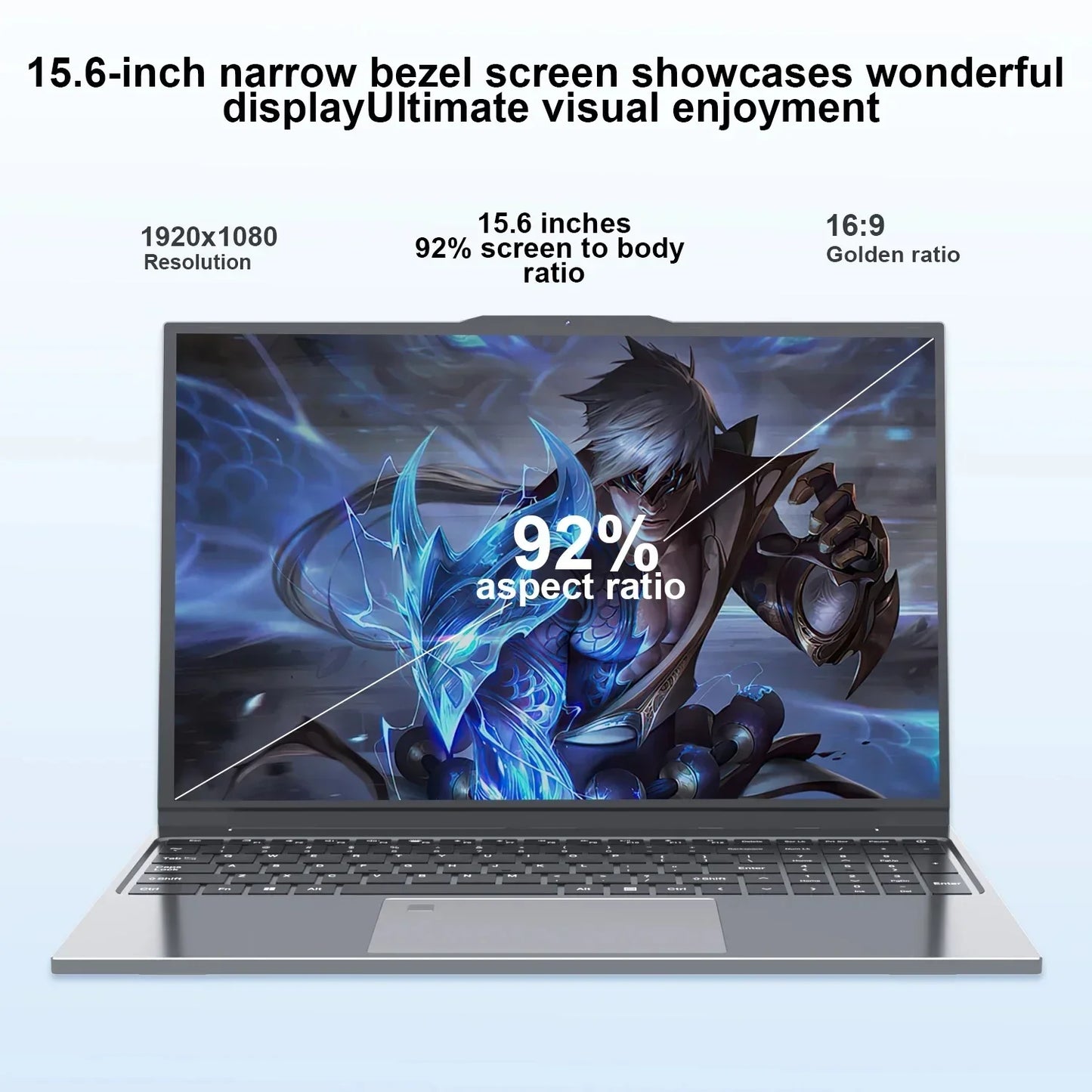 Xiaman 15.6" Portable Laptop Computer Intel Core i3 6100U Windows 11 Pro Notebook PC Gamer 16GB RAM 512GB 1TB SSD Gaming Laptops
