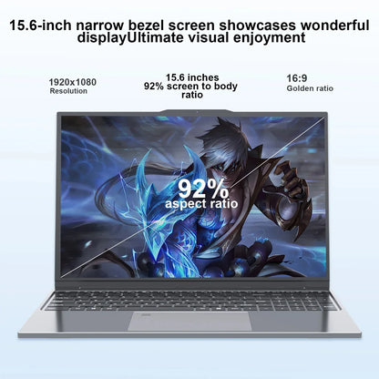 15.6 inch Laptop Computer Intel Core i7 6500U Windows 11 Pro 16GB DDR4 512GB 1TB SSD Portable Notebook PC Gamer Gaming Laptops