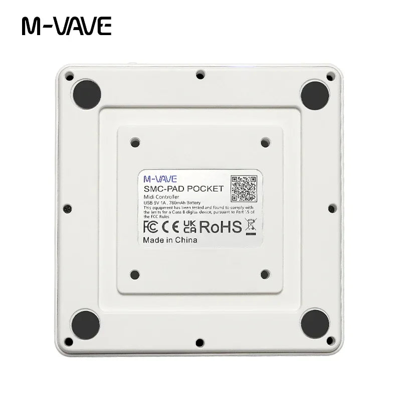 Contrôleur de poche MIDI sans fil M-VAVE SK-16 SMC-PAD, 16 tampons, Instruments de clavier à Percussion adaptés
