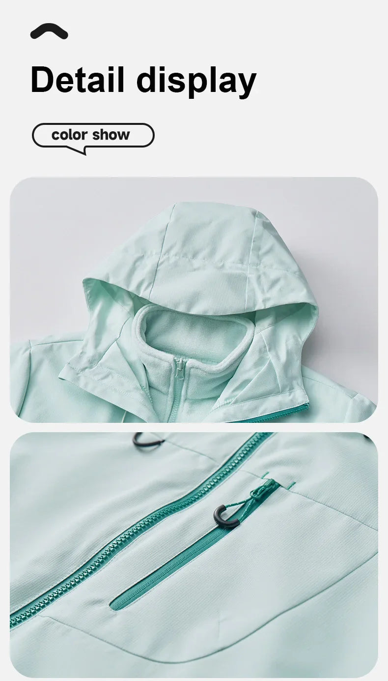Veste d'extérieur trois en un deux pièces, coupe-vent, imperméable, combinaison de randonnée pour Couple, costume d'extérieur pour hommes et femmes