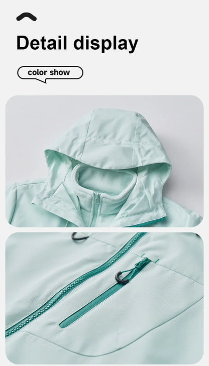 Veste d'extérieur trois en un deux pièces, coupe-vent, imperméable, combinaison de randonnée pour Couple, costume d'extérieur pour hommes et femmes