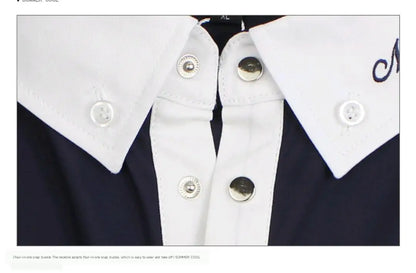 Equestrian Children's Spring and Autumn Summer Competition Short sleeved Long sleeved T-shirt