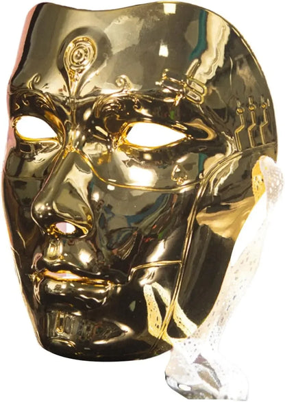 Masque de fête pour adultes, maquillage peint à la main, masque complet de file d'attente de carnaval, mascarade Kabuki pour carnaval Mardi Gras Cosplay