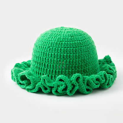 Chapeau seau à volants en Crochet coloré, chaud et extensible, en tricot, pour célébration du nouvel an, mode femme, bonnet fait à la main, outil tentacule