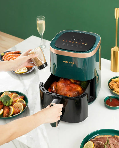 220V AUX Air Fryer and Oven Combo: Multifunctional, Fully Automatic, No Oil Technology, Easy-to-clean AB