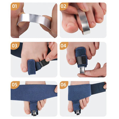 Fixateur de Fracture pour Pieds Sophia, Ajusteur de Pouce, Chaussettes de Pédicure Douces, Lisseur d'Oignon, 1 Pièce