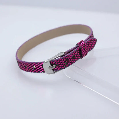 Bracelet à paillettes scintillantes, 8mm de largeur, 21cm de longueur, breloques coulissantes, lettres de l'alphabet, bijoux à bricoler soi-même, cadeau pour femmes et enfants