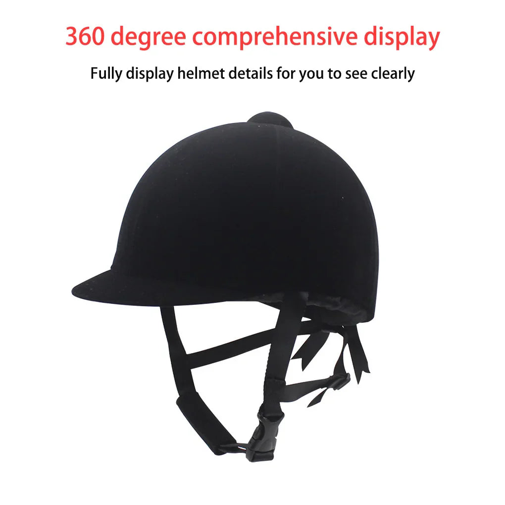 Equestrian Horse Riding Helmet Breathable Durable Half Cover Unisex Rider Outdoor Sports Adjustable Guard Children S