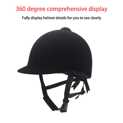 Equestrian Horse Riding Helmet Breathable Durable Half Cover Unisex Rider Outdoor Sports Adjustable Guard Children S