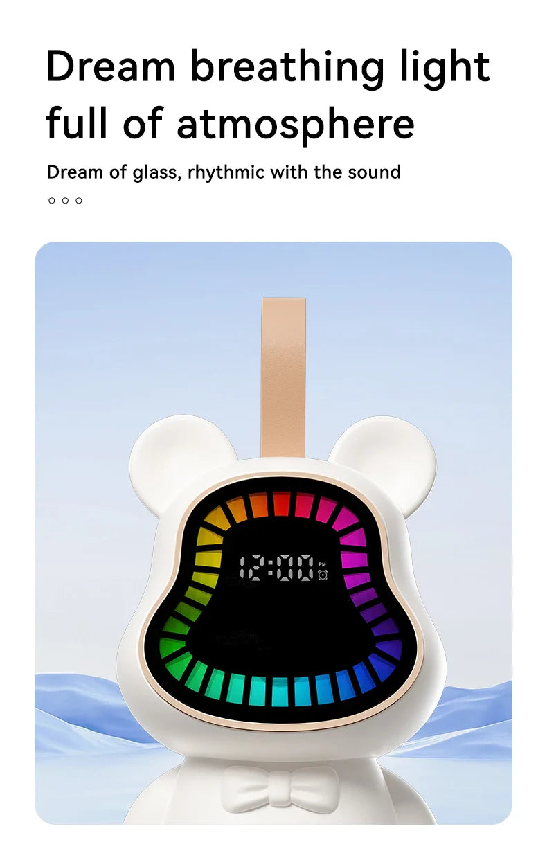 New Karaoke Speaker With Wireless Microphone Sing Bluetooth 5.3 Cute Children Gift Toy Hifi Sound Stereo Mini Audio RGB Lighting