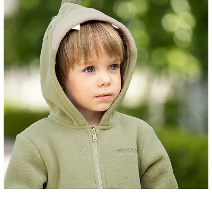 Dave Bella Cute Animal Shape Children Hoodie Cartoon Boys Girls Coat Autumn Warm Hooded Outerwear Toddler Girl Clothes DBX14462