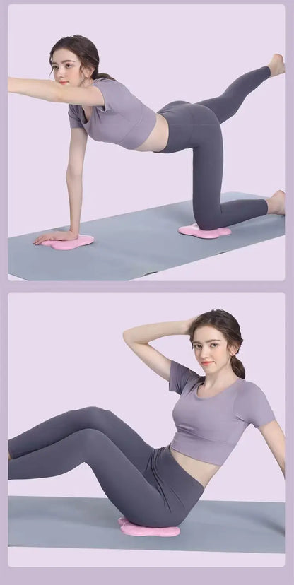 TPE Thickened Anti Slip Yoga Kneeling Pad Knee Pad Soft Flat Support Pad Slow Rebound Non-slip Pad Sports Fitness Mat