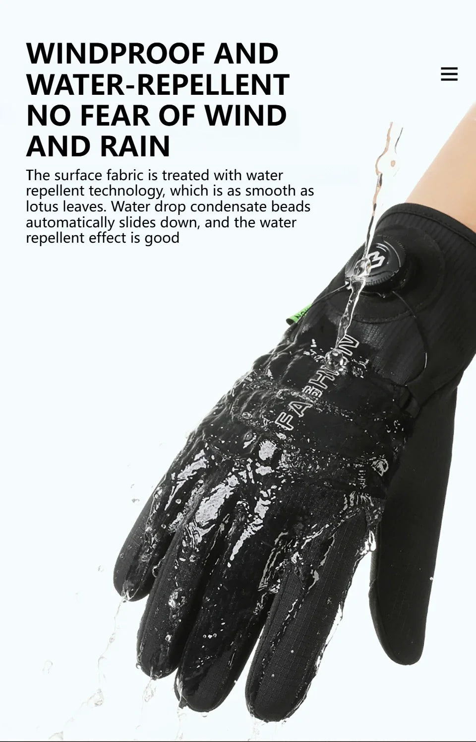 GTUBIKE nouveaux gants de ski chauds d'hiver unisexe coupe-vent résistant au froid gants pour écran tactile pour les Sports de plein air course randonnée cyclisme
