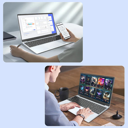 15.6 inch Intel N95 Business Laptop 16GB RAM 512GB SSD Backlit Keyboard With Fingerprint Bluetooth Camera for PS Office 365