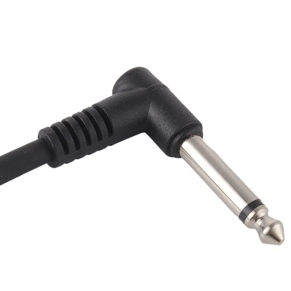 Connecteur Audio de 15cm, fils de cavalier, câble de pédale de guitare à Angle droit, pédale d'effet, connexion d'instrument, câble de raccordement Normal à 2 prises