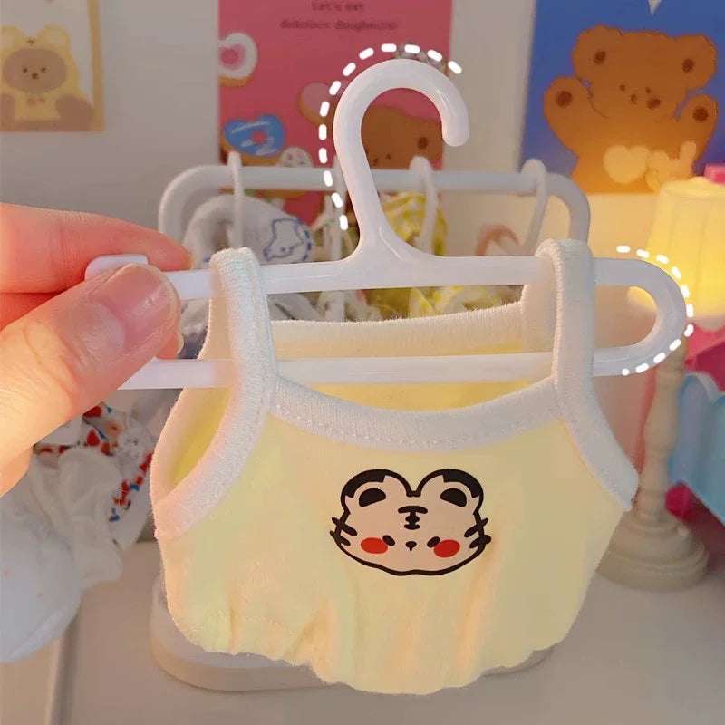Plastic Doll Clothes Rack Miniature Dollhouse Furniture Toy Cosplay Closet Organizer for 15/20cm Cotton Doll Playing House Gift