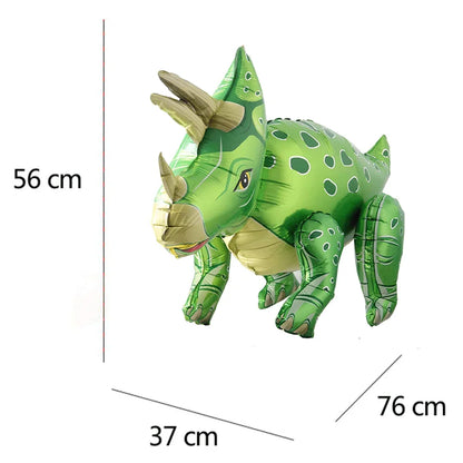 3D Self standing Dinosaur Tyrannosaurus Animal Balloons for Birthday Party Baby Shower Decoration Kit Inflatable Party Supplies